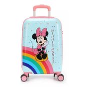 Mala De Viagem Bordo Disney Minnie Mouse Arco-Iris Com Senha