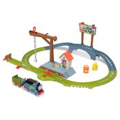 Conjunto de Pista e Locomotiva - Thomas e Seus Amigos - Entrega de Tintas - Fisher-Price