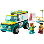 Lego City - Great Vehicles - Ambulância de Emergência e Snowboarder - 60403