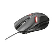 Mouse Gamer Trust Ziva, 6 Botões Programáveis, 2000 DPI, Iluminação LED, Prata - 21512