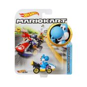 Hot Wheels Mario Kart Light-blue Yoshi Azul - Gbg35 - Mattel