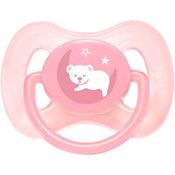 Chupeta Buba Tamanho 2 Comfort Silicone Ultra Soft - Ursinho Rosa