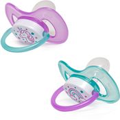 Chupeta Buba Tamanho 1 Comfort Silicone Ultra Soft - 2 Unidades - Unicórnio Rosa