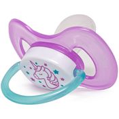 Chupeta Buba Tamanho 2 Comfort Silicone Ultra Soft - Unicórnio Rosa