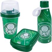 Kit Infantil Palmeiras Porta Lanche Escola Passeio 3 Itens