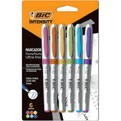 Pincel Marcador Permanente C/6 Fine 0,6mm Fashion Bic