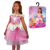 Fantasia Infantil Aurora Vestido Princesa Bela Adormecida Luxo Clássica - M 5 - 8