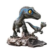 Estátua Blue and Beta - Jurassic World: Dominion - MiniCo - Iron Studios