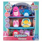 Playset Com 4 Pelúcias E Acessórios - Squishmallows - Squishville - Day At The Museum - Sunny