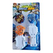 Kit 3 Beyblades + 1 Lançador + Suporte Grip - Tornado Gyro