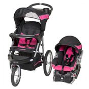 Carrinho de Bebê com Cadeira para Carro Baby Trend Corredor, Rosa