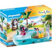 Playmobil - Piscina Pequena Esguicho Água - Family Fun - 70610