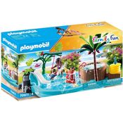 Playmobil - Piscina Infantil com Toboágua - Family Fun - 70611