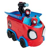 Conjunto de Carrinho com Bonecos - Disney Junior - Spidey - Transportador de Teia Giratório - Sunny