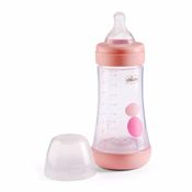 Mamadeira Perfect 5 240ML Fluxo Médio Chicco Rosa