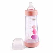 Mamadeira Perfect 5 300ML Fluxo Rápido Chicco Rosa