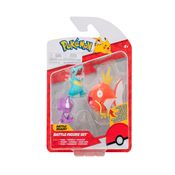 Pokémon - 3 Figuras De Ação - Toxel, Totodile e Magikarp