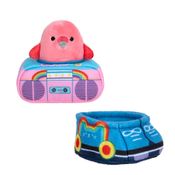 Conjunto Pelúcia E Acessórios - Squishmallows - Discoteca Anos 80 - Sunny