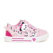 Tênis Infantil Linda Ju Velcro Panda Rosa