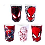 Copo De 320ml Lembrança De Festa Do Homem Aranha - Kit Com 5