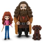 Conjunto De Bonecos - Harry Potter - Hermione e Hagrid - Pack da Amizade Amuletos Mágicos - Sunny