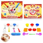 Kit 2 Ki Massa Massinha Modelar Dentista + Doceria