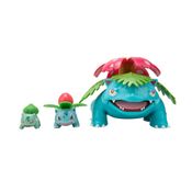 Conjunto De Mini Figuras - Pokemon - Bulbasaur  Ivysaur Venusaur - Sunny