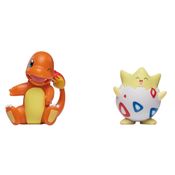 Figuras de Acao - Pokemon - Togepi e Charmander - Sunny