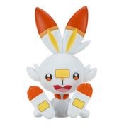 Figura de Vinil - Pokemon - Scorbunny - W3 - Branco - Sunny