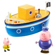 Veículo e Mini Figuras - Peppa Pig - Barco do Vovô Pig - Sunny