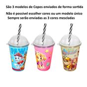 Kit 10 Copos Patrulha Canina Infantil Lembrança de Aniversário