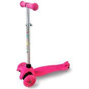 Patinete 3 Rodas até 50kg Rosa + Led - CKS PATC-01/R