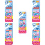 5 FIO DENTAL INFANTIL - PEPPA PIG - 20M - ROSA - DENTALCLEAN