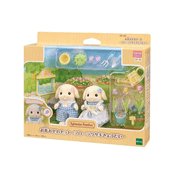 Sylvanian Families Conjunto Jardinagem Irmãos Coelho Floral