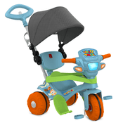 Velotrol com Capota Passeio e Pedal Azul - Bandeirante 856