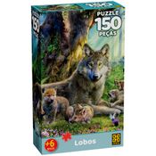 Quebra-Cabeça - 150 Peças - Lobos - Grow