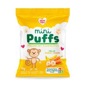 Biscoito de Arroz - Mini Puffs - Banana e Cenoura - 15g