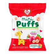 Biscoito de Arroz - Mini Puffs - Beterraba e Morango - 15g