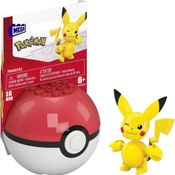 Pokemon Mega Construx Pokebola Pikachu Para Montar +6 Anos