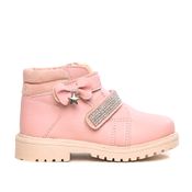 Bota Infantil Ortobaby Laço Rosa