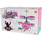 BATERIA INFANTIL ROCK PARTY ROSA 70 CM - DM BRASIL