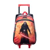 Mochila Infantil Masculina Star Wars com Rodinha Preta