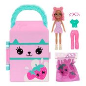 Boneca Polly Pocket Closet Fashion Reveal De Morango De Luxo