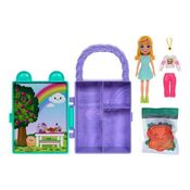 Boneca Polly Pocket Closet Fashion Reveal Verde De Luxo