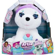 Pelúcia Urso Polar Artie Club Petz Interativa Multikids BR1869