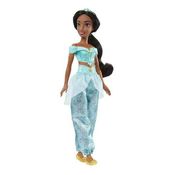 Boneca Disney Princesa Jasmine Cabelo Longo Roupa Brilhante