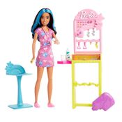 Conjunto Boneca Articulada E Acessórios - Barbie -  Perfuradora de Orelhas - Mattel