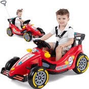 Carrinho de Passeio e Pedal Infantil Calesita F25 Vermelho