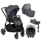 Travel Sistem Versatrax E Trio Preto Moon Light com I-Base Isofix I-Snug - Joie