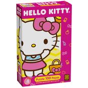 Quebra-Cabeça - Hello Kitty - 100 Peças - Grow